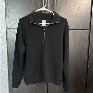 Black Quarter-Zip Women’s Pullover- Size Medium